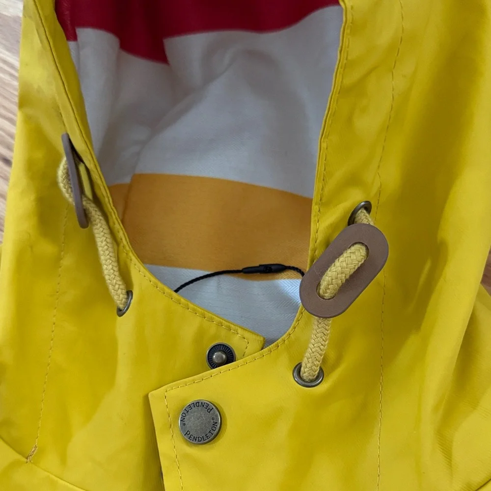 Pendleton Bright Yellow Hooded Raincoat - Picture 2 of 6